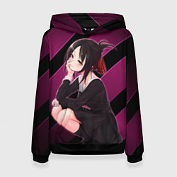 Толстовка-худи женская Кагуя из Kaguya sama wa Kokurasetai, цвет: 3D-черный