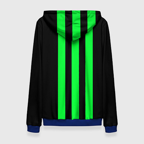 Женская толстовка Liverpool line green / 3D-Синий – фото 2