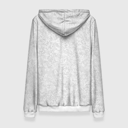 Женская толстовка Светло-серый текстура / 3D-Белый – фото 2