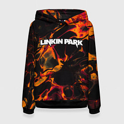 Женская толстовка Linkin Park red lava