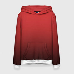 Женская толстовка Градиент клубнично-чёрный