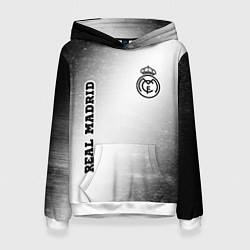 Толстовка-худи женская Real Madrid sport на светлом фоне вертикально, цвет: 3D-белый