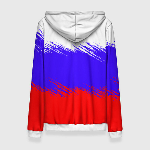 Женская толстовка Триколор штрихи / 3D-Белый – фото 2