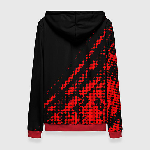 Женская толстовка Brighton sport grunge / 3D-Красный – фото 2