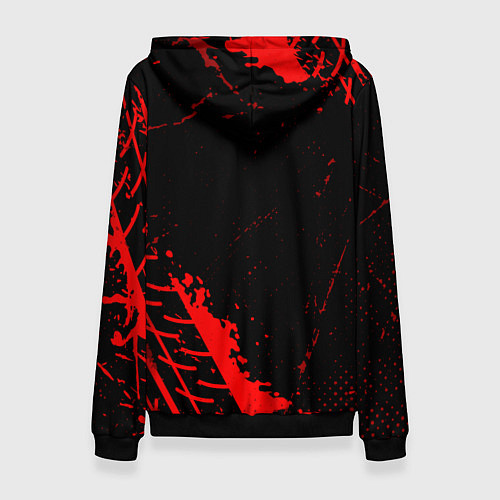 Женская толстовка Opel red sport tires / 3D-Черный – фото 2