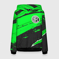 Толстовка-худи женская Inter sport green, цвет: 3D-черный