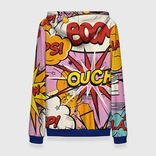 Женская толстовка Oops-boom: комикс бум / 3D-Синий – фото 2