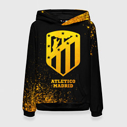 Женская толстовка Atletico Madrid - gold gradient