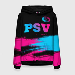 Женская толстовка PSV - neon gradient посередине