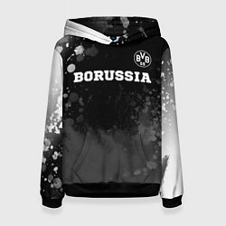 Женская толстовка Borussia sport на темном фоне посередине