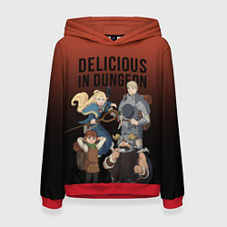 Толстовка-худи женская Delicious in Dungeon, цвет: 3D-красный