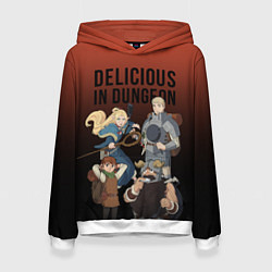 Толстовка-худи женская Delicious in Dungeon, цвет: 3D-белый