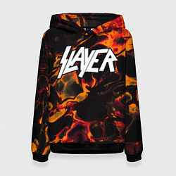 Женская толстовка Slayer red lava