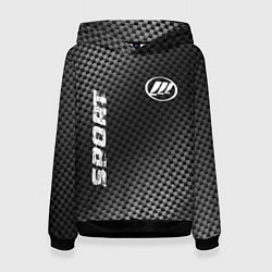 Толстовка-худи женская Lifan sport carbon, цвет: 3D-черный