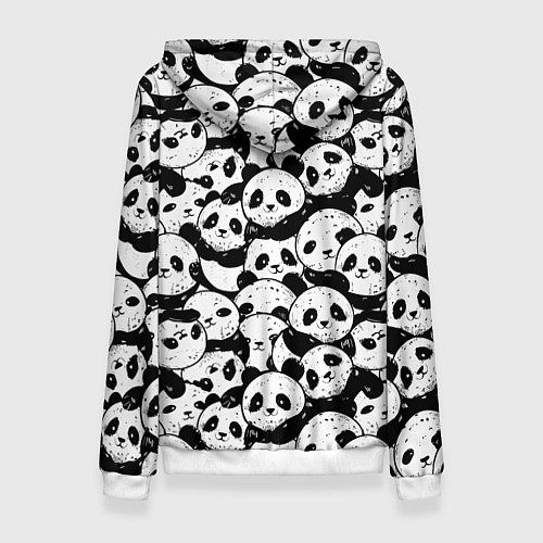 Женская толстовка Выходной господина злодея с пандами / 3D-Белый – фото 2