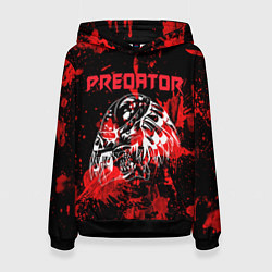 Толстовка-худи женская Predator blood, цвет: 3D-черный