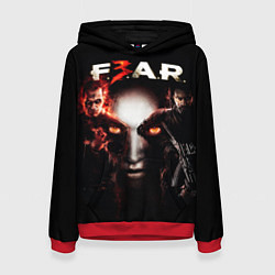Толстовка-худи женская FEAR 3, цвет: 3D-красный