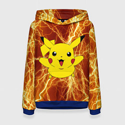 Женская толстовка Pikachu yellow lightning