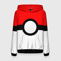 Женская толстовка Pokeball texture