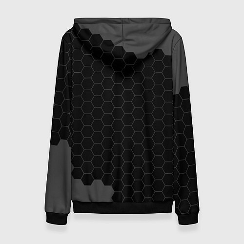 Женская толстовка Manchester United sport на темном фоне / 3D-Черный – фото 2