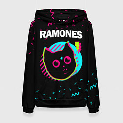 Женская толстовка Ramones - rock star cat