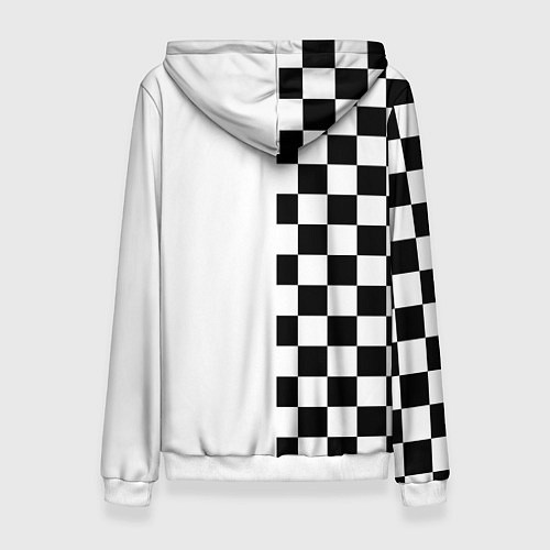 Женская толстовка Content Warning шашечки / 3D-Белый – фото 2