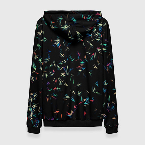 Женская толстовка Симфония перьев / 3D-Черный – фото 2