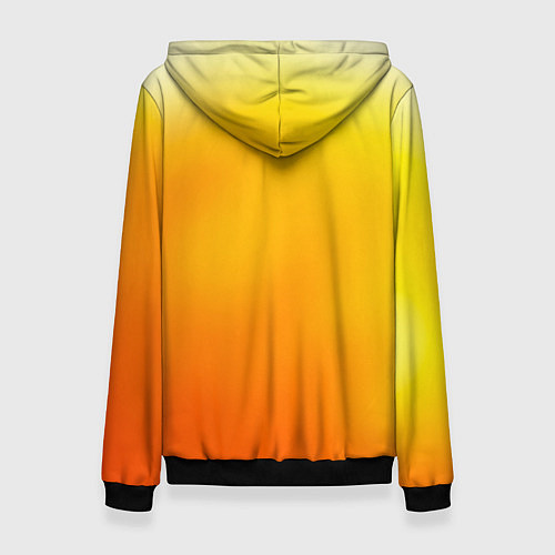 Женская толстовка Яркий оранж / 3D-Черный – фото 2