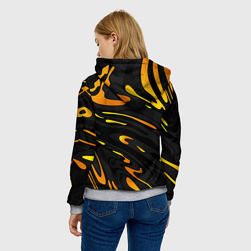 Женская толстовка KTM - orange liquid / 3D-Меланж – фото 4