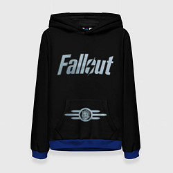 Толстовка-худи женская Fallout - Logo, цвет: 3D-синий