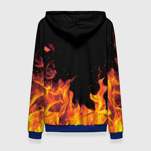 Женская толстовка Елена - имя в огне / 3D-Синий – фото 2