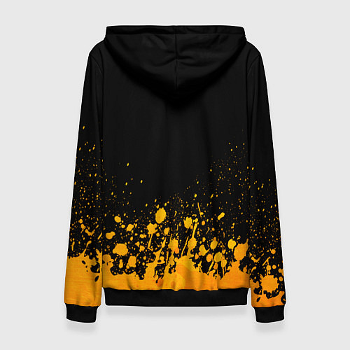 Женская толстовка Hoffenheim - gold gradient посередине / 3D-Черный – фото 2