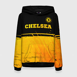 Женская толстовка Chelsea - gold gradient посередине