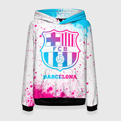 Женская толстовка Barcelona neon gradient style