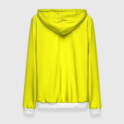 Женская толстовка Яркий желтый / 3D-Белый – фото 2