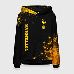 Женская толстовка Tottenham - gold gradient вертикально