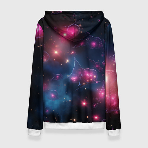 Женская толстовка Абстрактный космос фантастика / 3D-Белый – фото 2