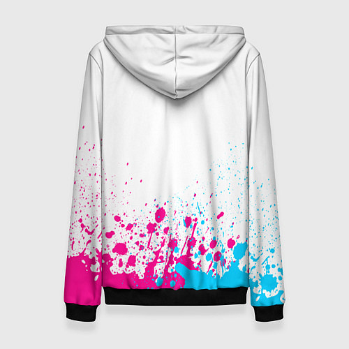 Женская толстовка Juventus neon gradient style посередине / 3D-Черный – фото 2