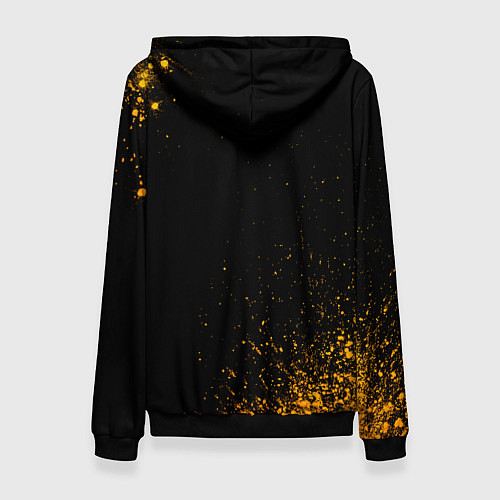 Женская толстовка Manchester United - gold gradient / 3D-Черный – фото 2