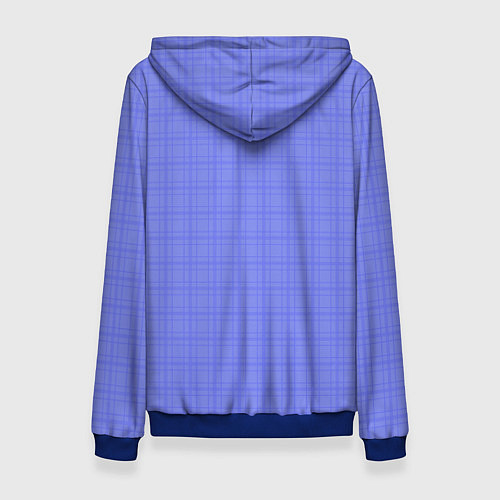 Женская толстовка Умеренный аспидно-синий клетчатый / 3D-Синий – фото 2