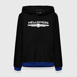 Толстовка-худи женская Helldivers Logo, цвет: 3D-синий