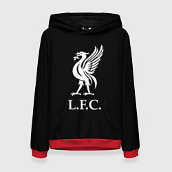 Толстовка-худи женская Liverpool fc club, цвет: 3D-красный