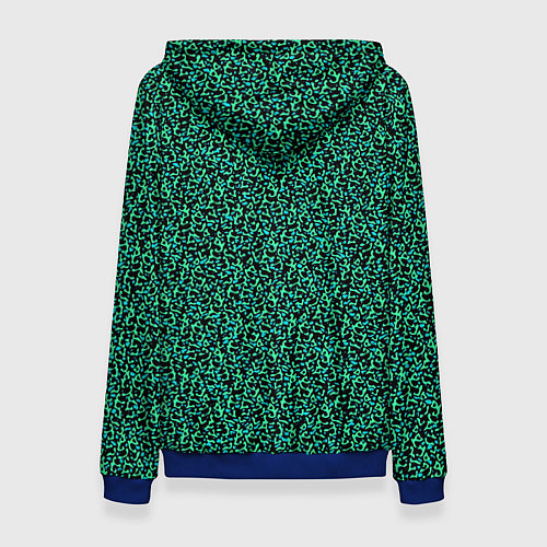 Женская толстовка Пёстрый чёрно-сине-зелёный / 3D-Синий – фото 2