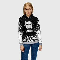 Толстовка-худи женская Rainbow six стелс лого краски, цвет: 3D-меланж — фото 2