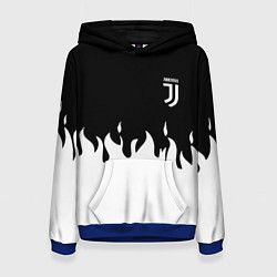 Толстовка-худи женская Juventus fire, цвет: 3D-синий