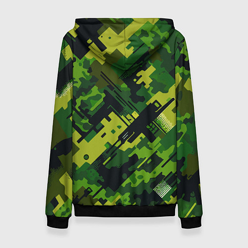 Женская толстовка Camouflage - pattern ai art / 3D-Черный – фото 2