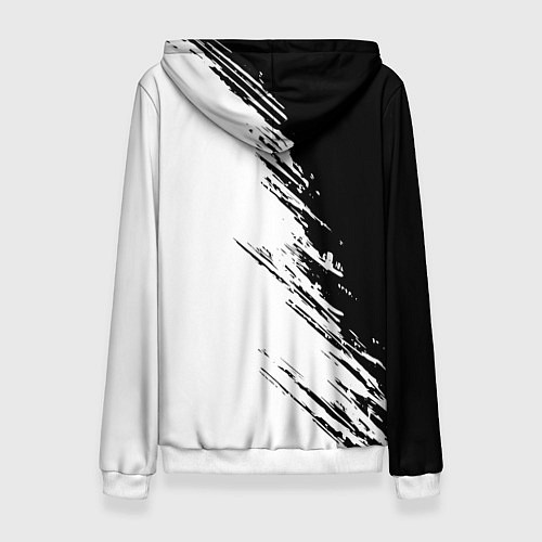 Женская толстовка Ассасинс Крид - белый и черный цвет / 3D-Белый – фото 2