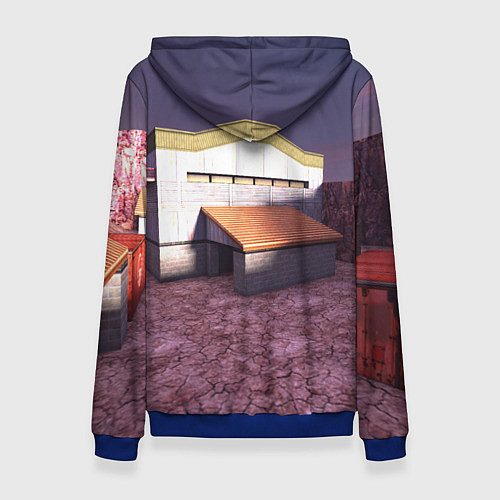 Женская толстовка Counter Strike 1 6 de nuke / 3D-Синий – фото 2