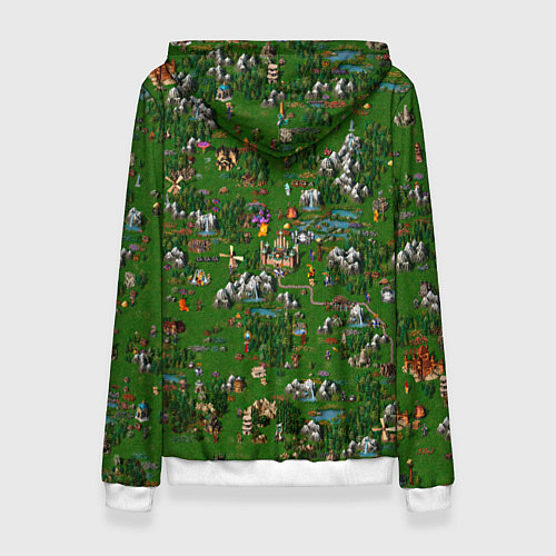 Женская толстовка Герои 3 Карта Сопряжения / 3D-Белый – фото 2