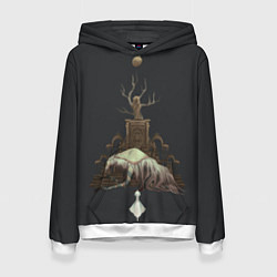 Толстовка-худи женская Bloodborne Bosses - Викарий Амелия, цвет: 3D-белый